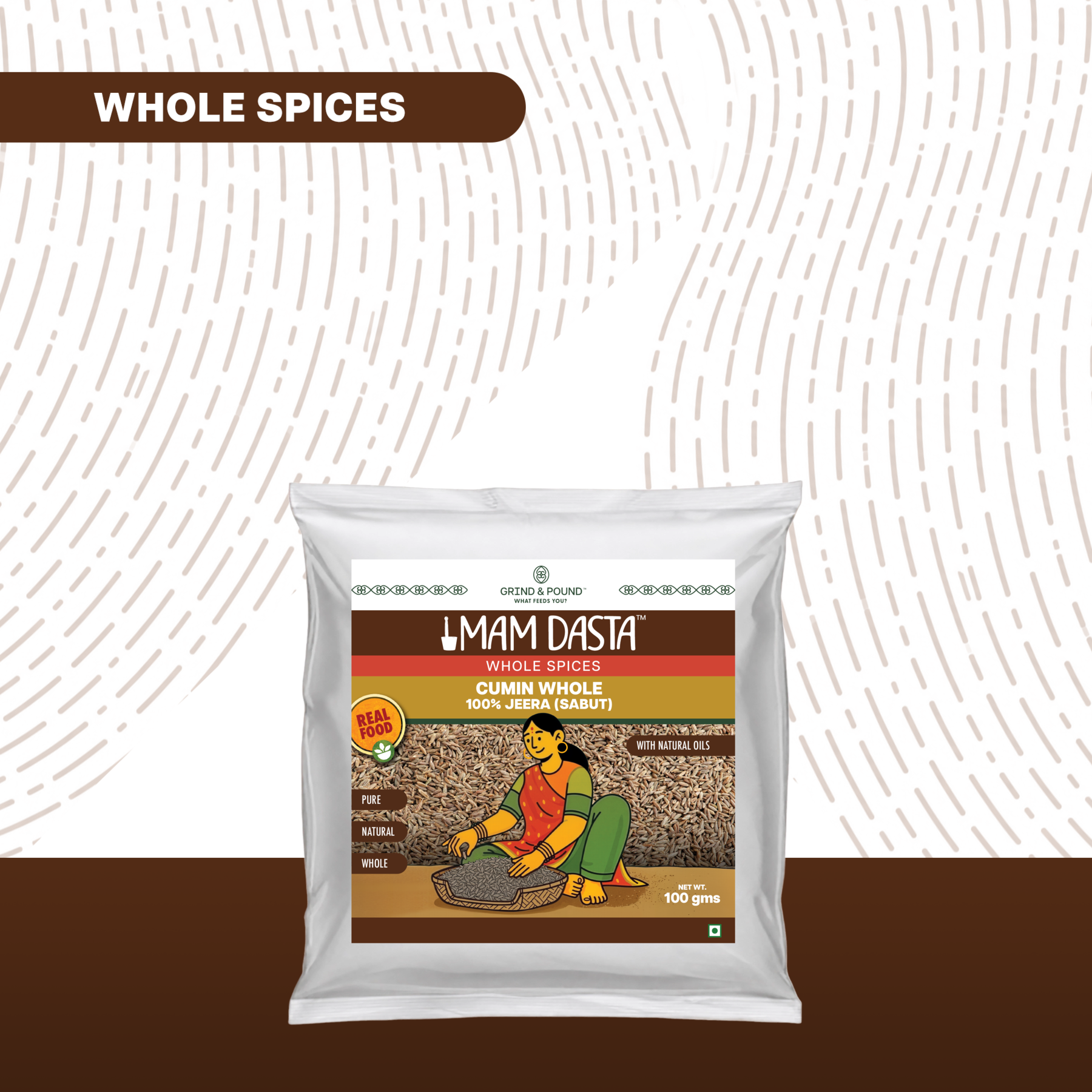 100% Jeera Sabut (Whole Cumin Seeds / साबुत जीरा)