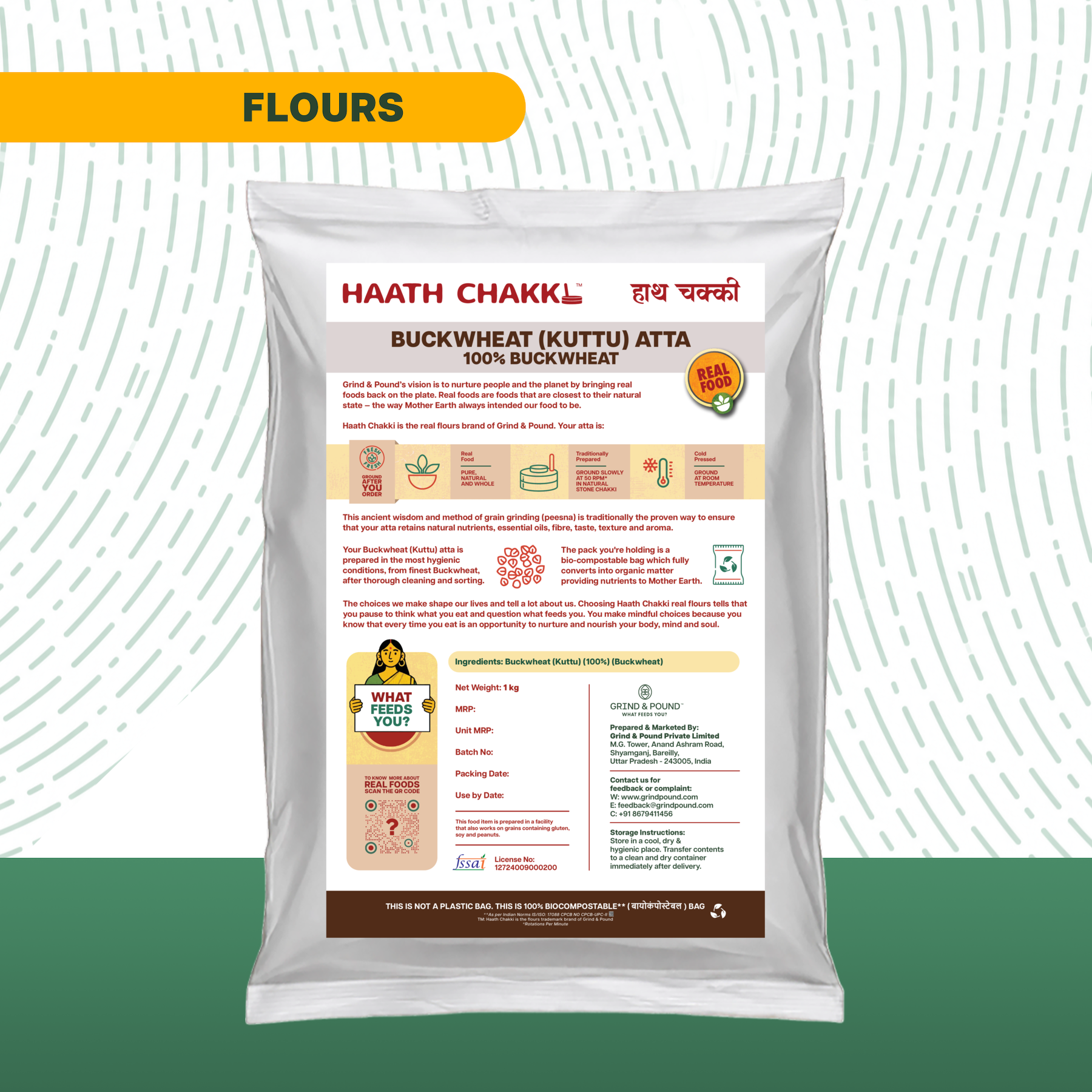 100% Buckwheat (Kuttu) Flour - Giri