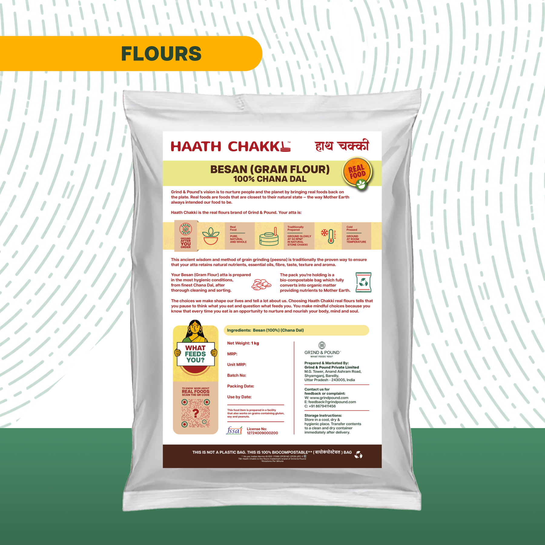 100% Chana Dal (Besan) Flour