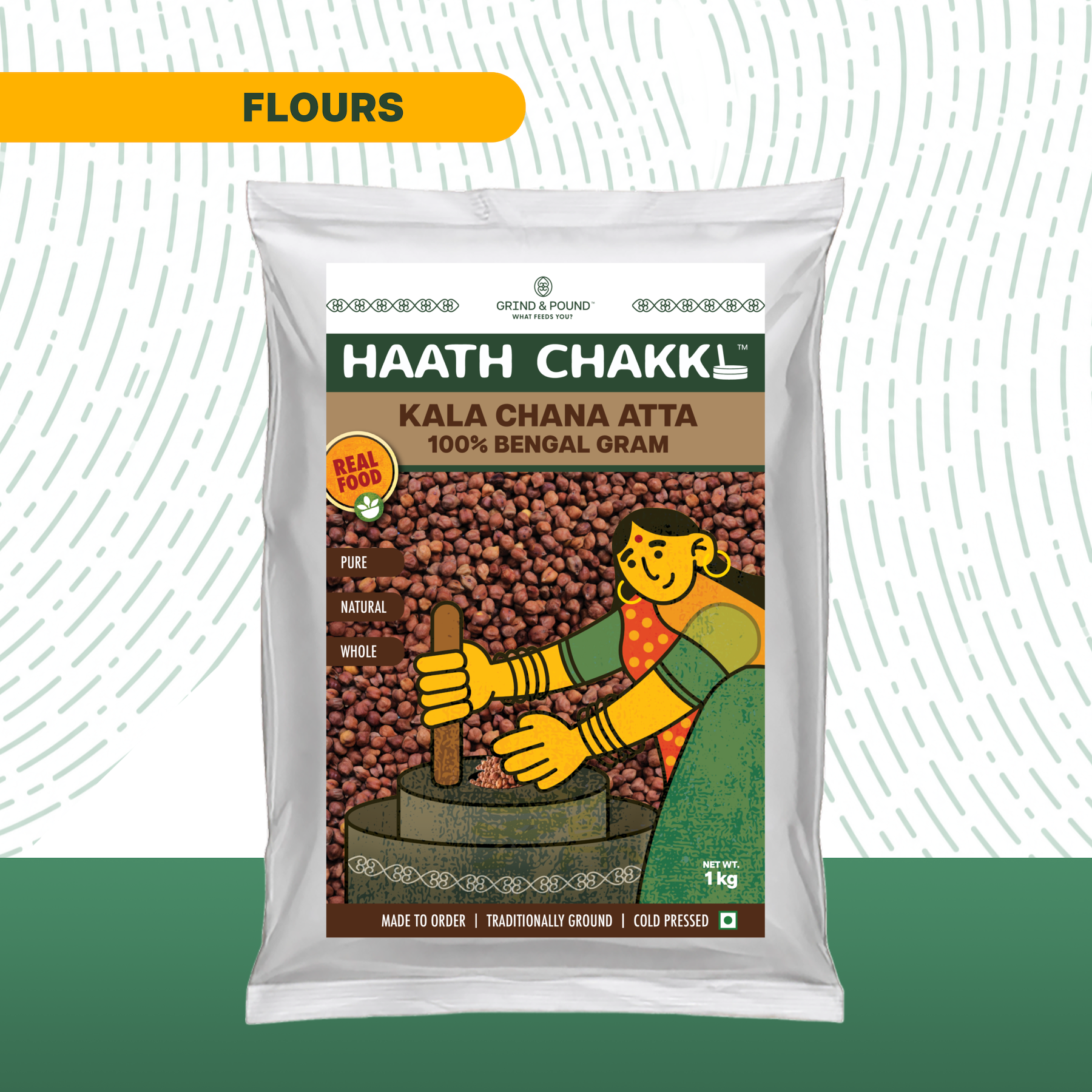100% Kala Chana (Black Chickpea) Flour