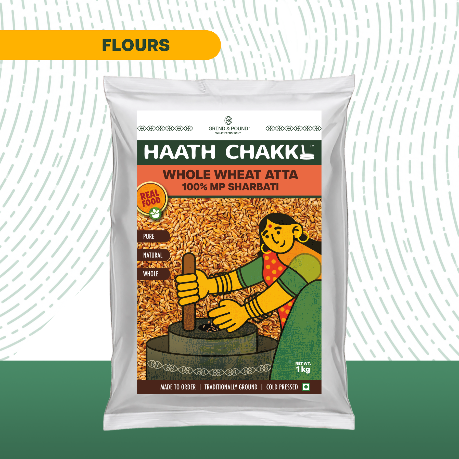 100% MP Sharbati Wheat (Gehoon) Flour