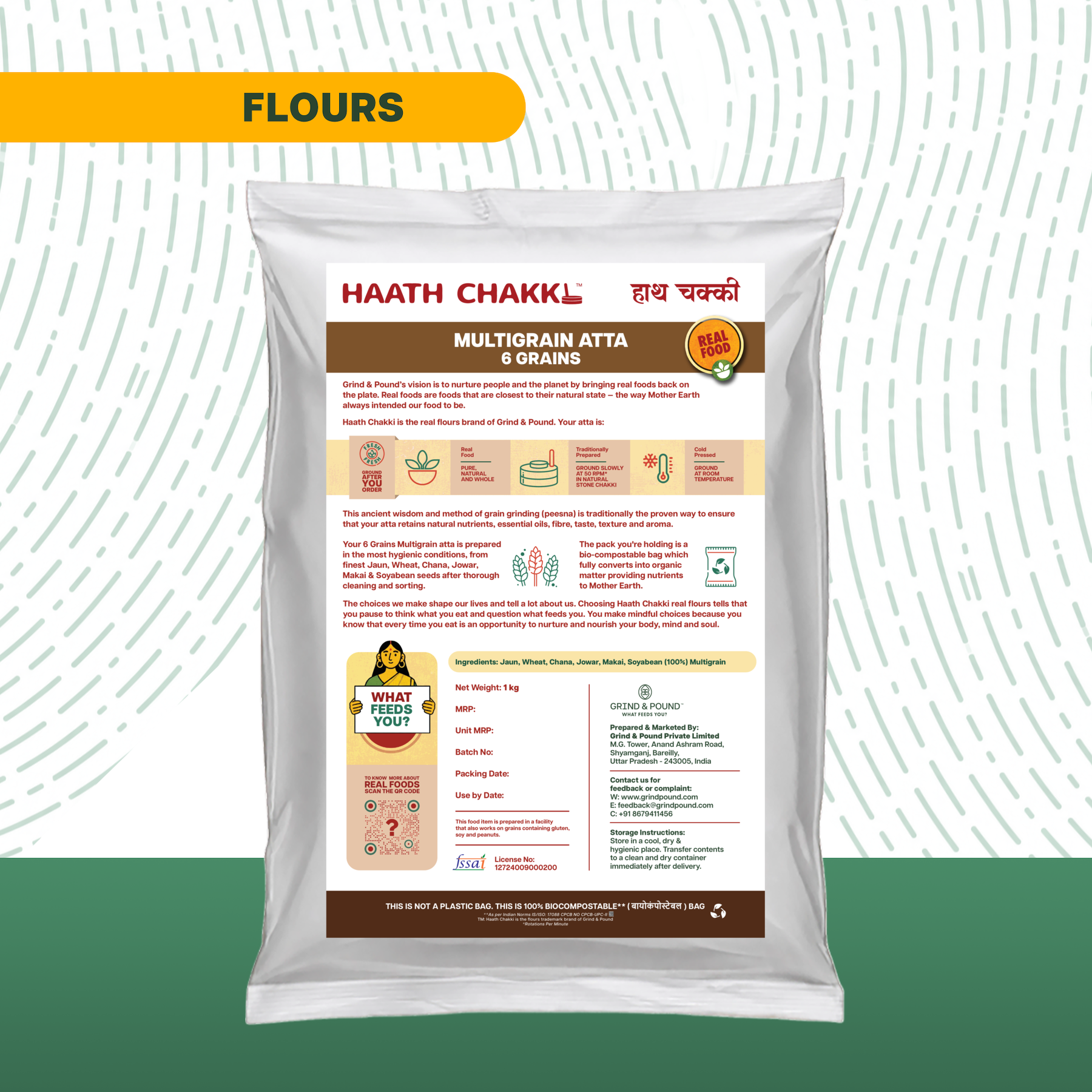 100% Multigrain (6 Grains) Flour