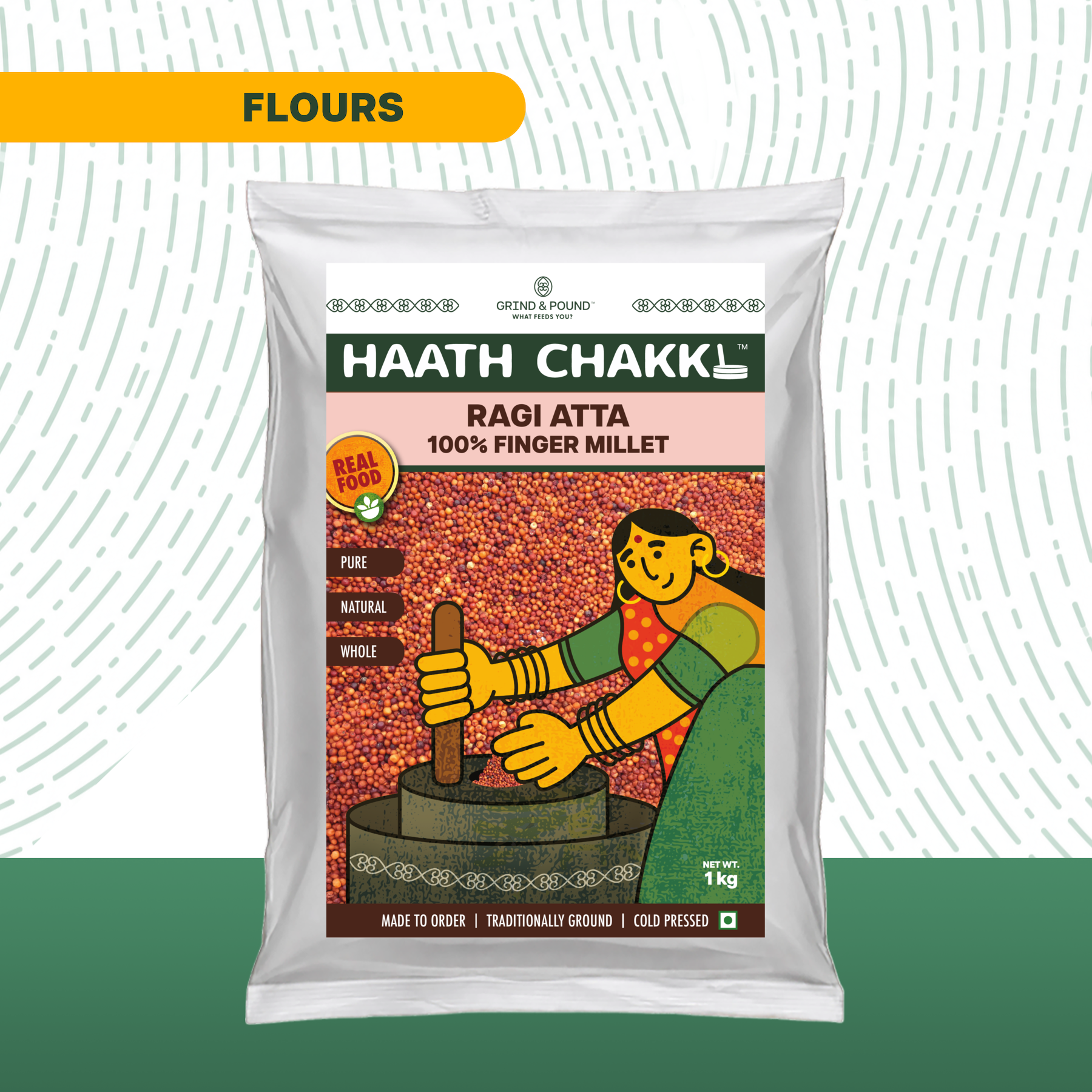 100% Finger Millet (Ragi / रागी / मंडुआ) Flour