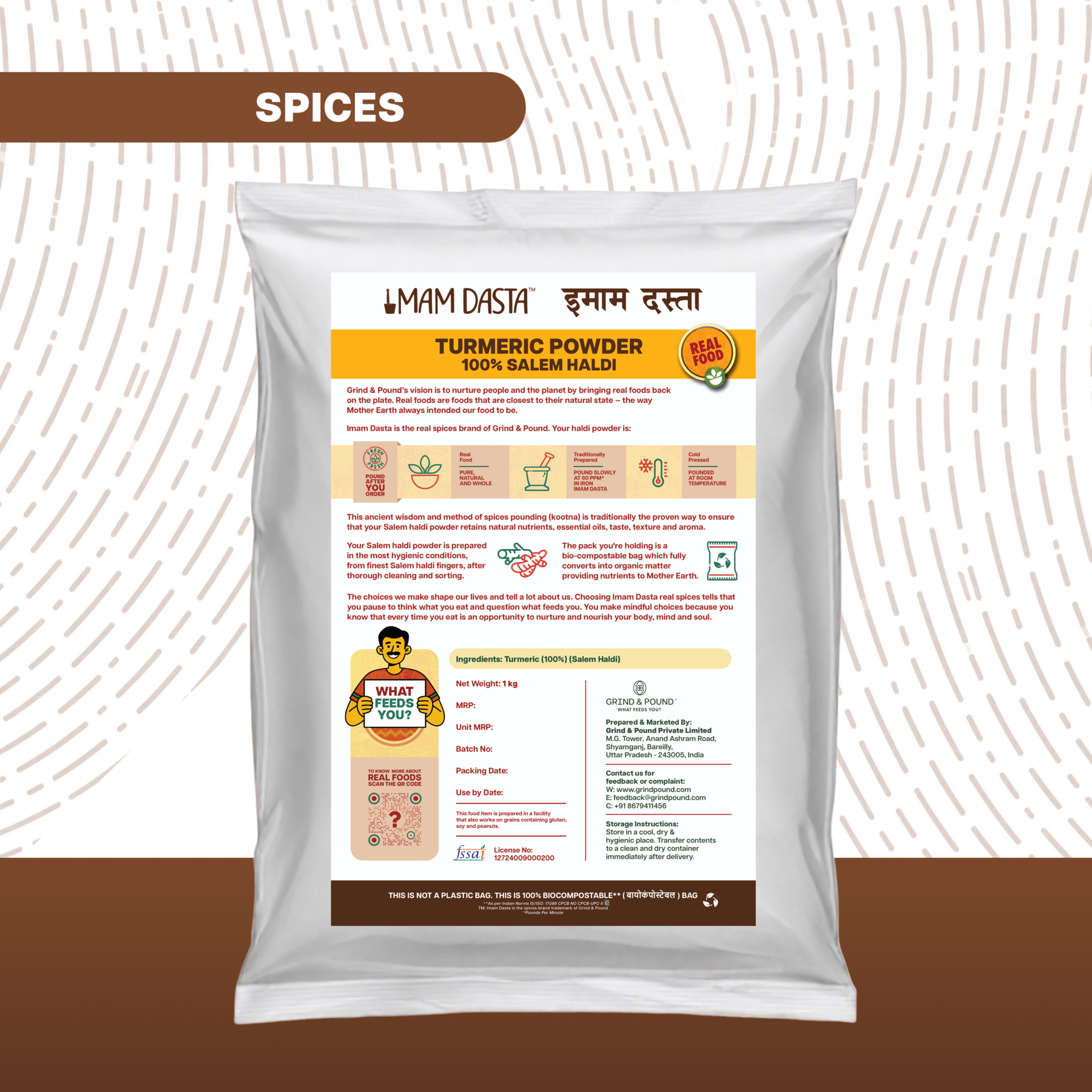 100% Salem Turmeric (Haldi) Powder