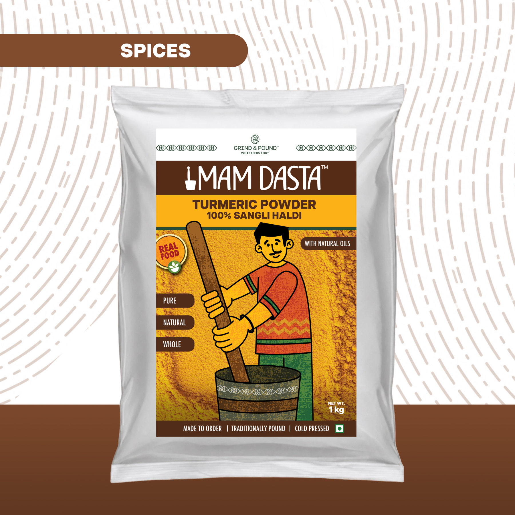 100% Sangli Turmeric (Haldi) Powder