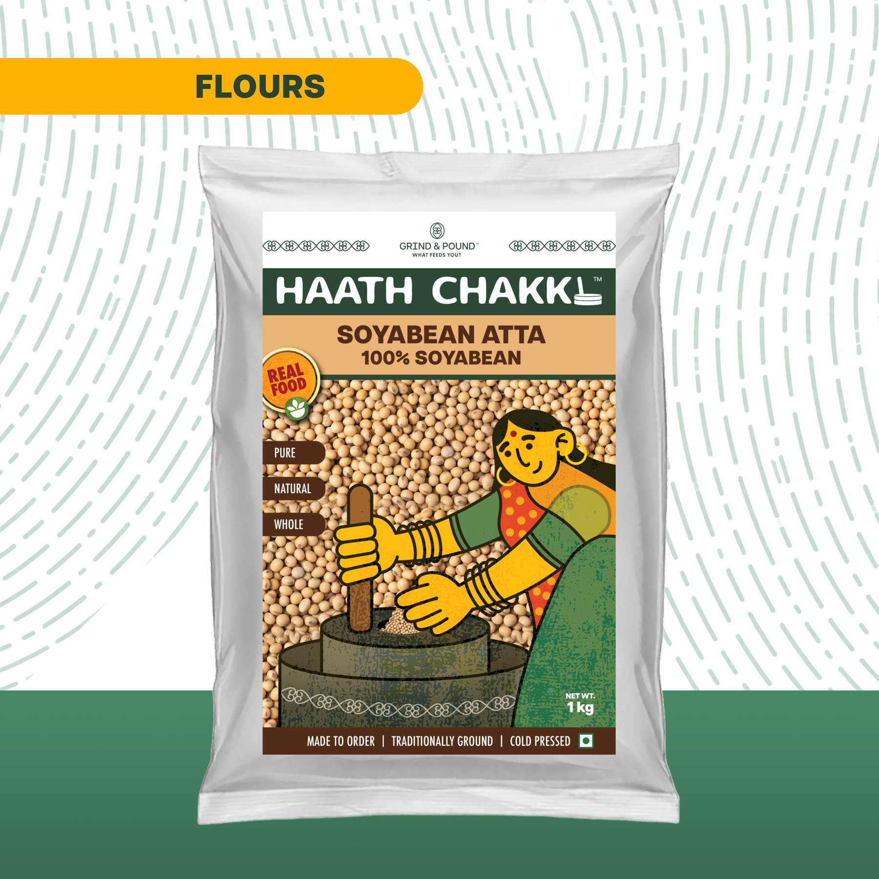 100% Soybean (Soya / सोयाबीन) Flour