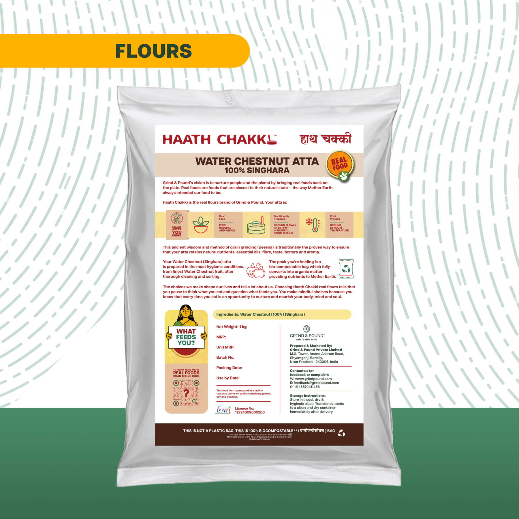 100% Water Chestnut (Singhara) Flour